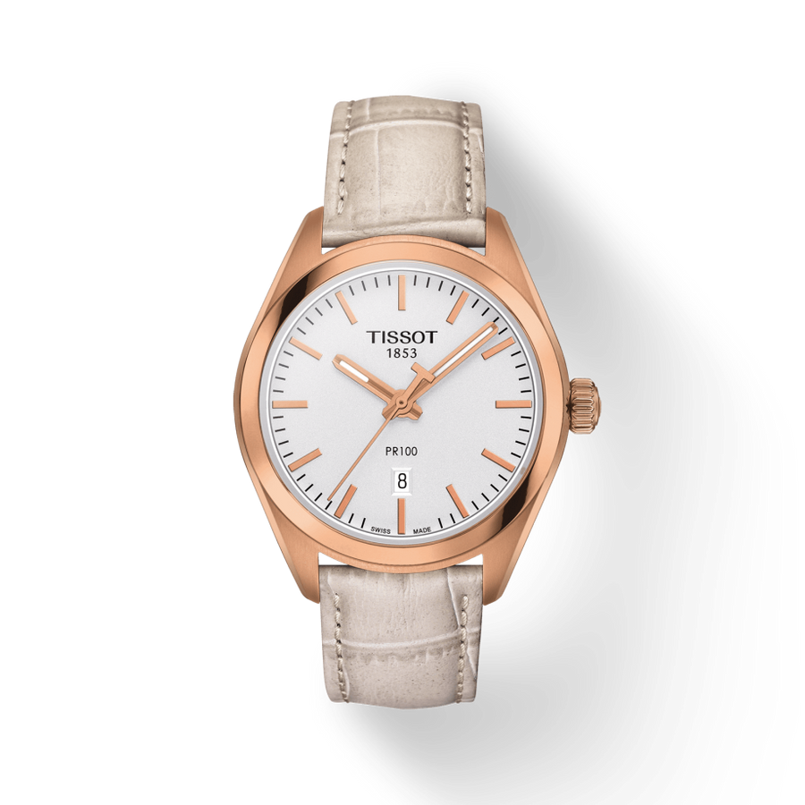 Tissot T Classic PR 100 Lady White Dial Watch For Women - T101.210.36.031.00