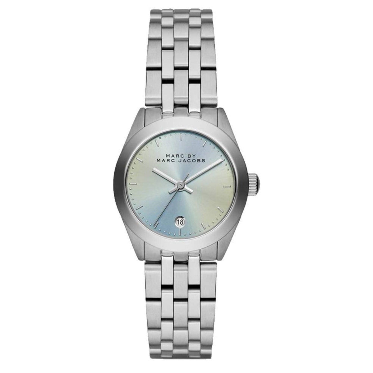 Marc Jacobs Peeker Blue Dial Silver Steel Strap Watch for Women - MBM3376