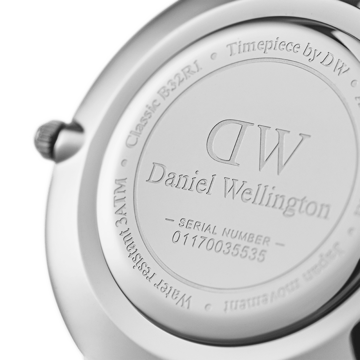 Daniel Wellington Classic Petite York White Dial Black Leather Strap Watch For Women - DW00100188