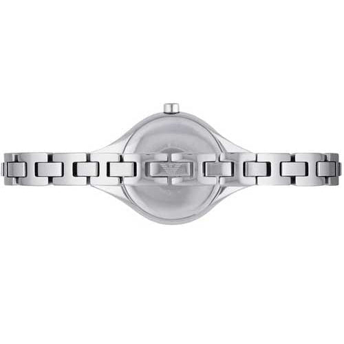 Emporio Armani Chiara Mother of Pearl Dial Silver Steel Strap Watch for Women - AR7425