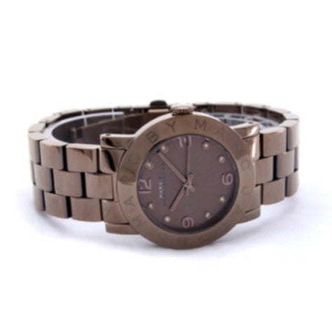 Marc Jacobs Amy Brown Dial Brown Steel Strap Watch for Women - MBM3119