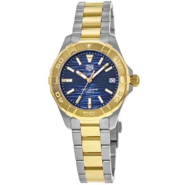 Tag Heuer Aquaracer Blue Dial Two Tone Steel Strap Watch for Women - WBD1325.BB0320