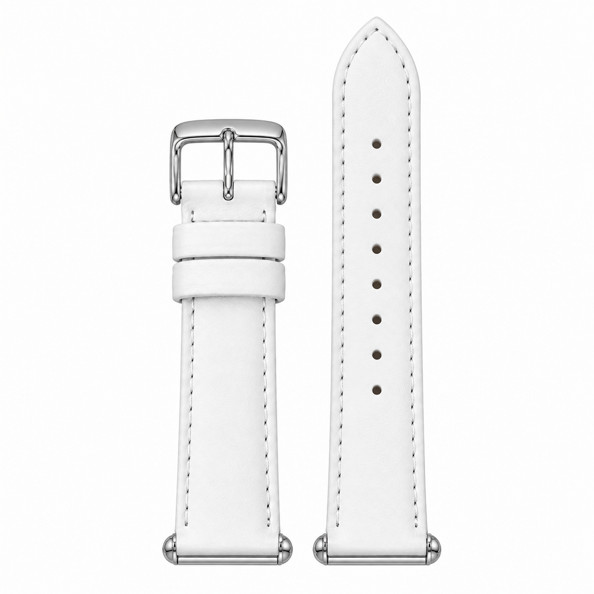 Michele Serein Mother of Pearl Dial White Leather Strap Watch for Women - MWW21B000018