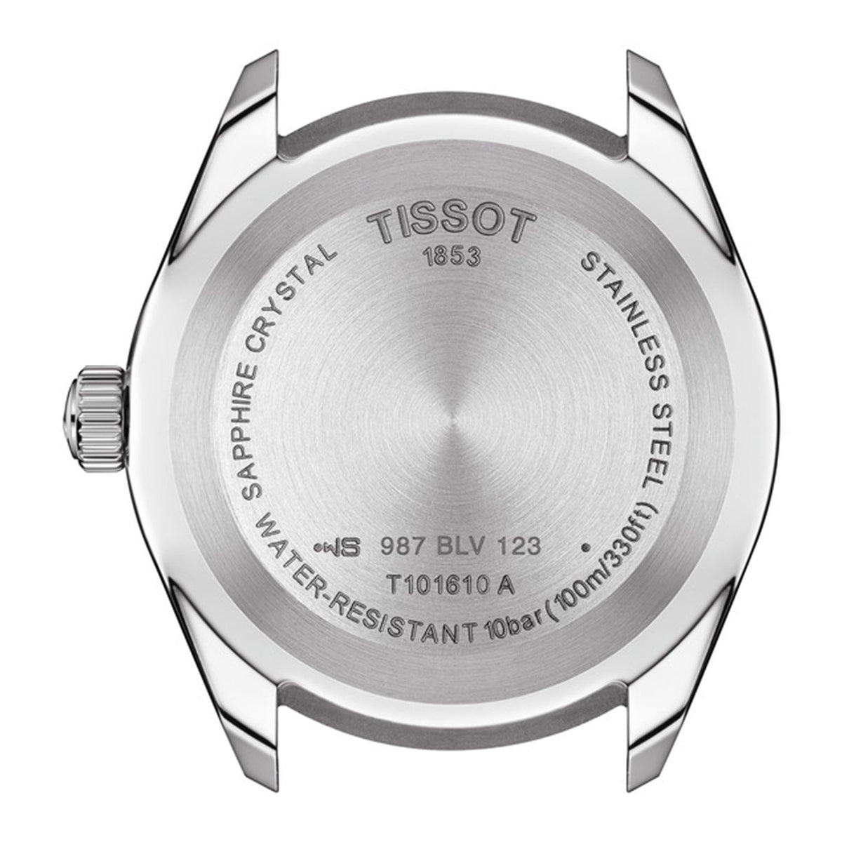 Tissot PR 100 Sport Quartz Black Dial Silver Steel Strap Watch For Men - T101.610.11.051.00