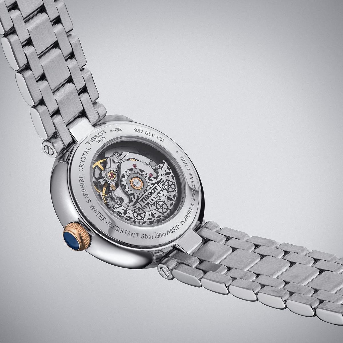 Tissot Bellissima Automatic Silver Dial Two Tone Steel Strap Watch For Women - T126.207.22.013.00