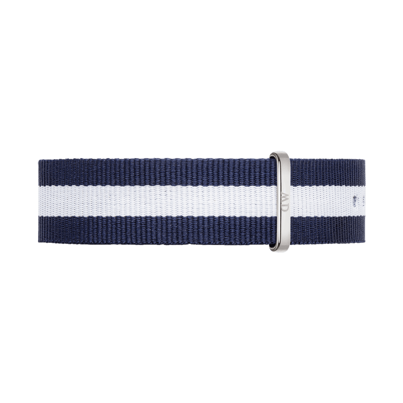 Daniel Wellington Classic Glasgow White Dial Two Tone NATO Strap Unisex Watch - DW00100047