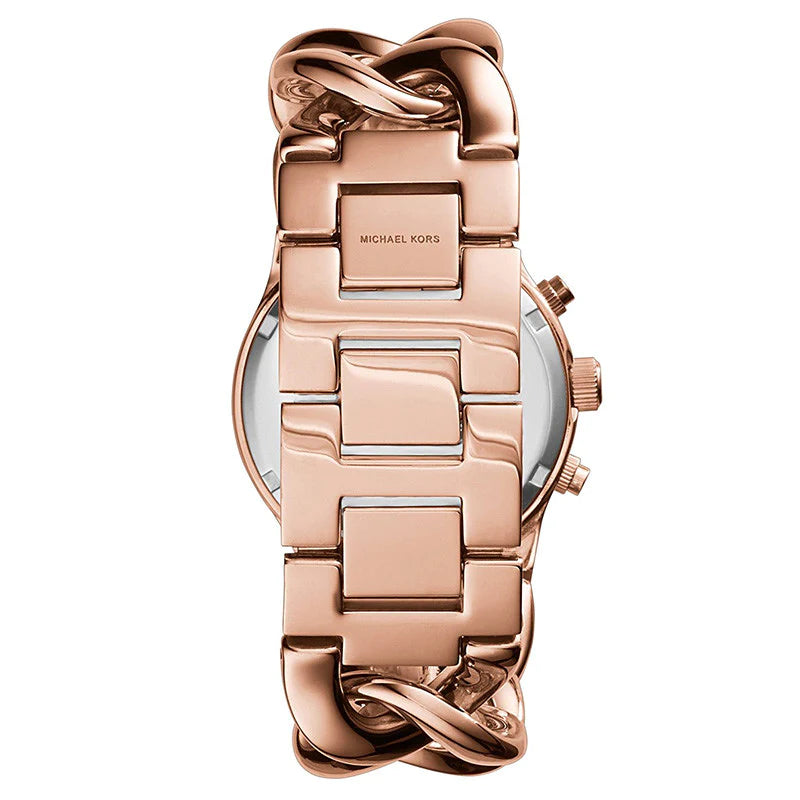Michael Kors Nini Quartz Crystals Rose Gold Dial Rose Go Watch For Women - MK3236