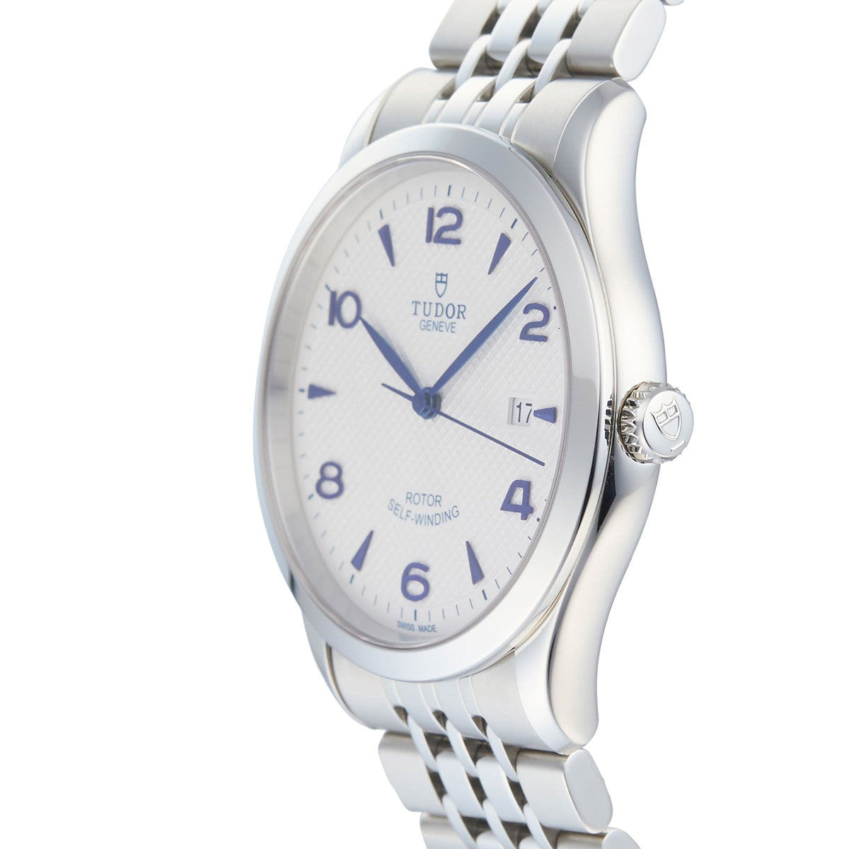 Tudor 1926 Automatic White Dial Silver Steel Strap Watch for Men - M91650-0005
