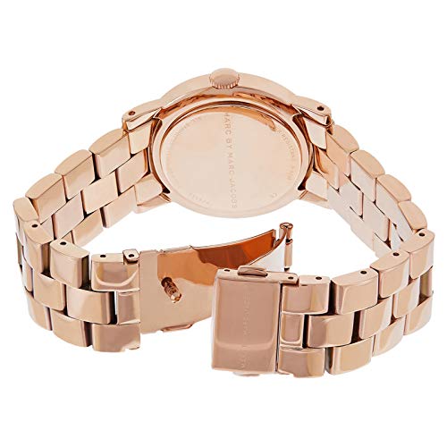 Marc Jacobs Blade Rose Gold Dial Rose Gold Steel Strap Watch for Women - MBM3142