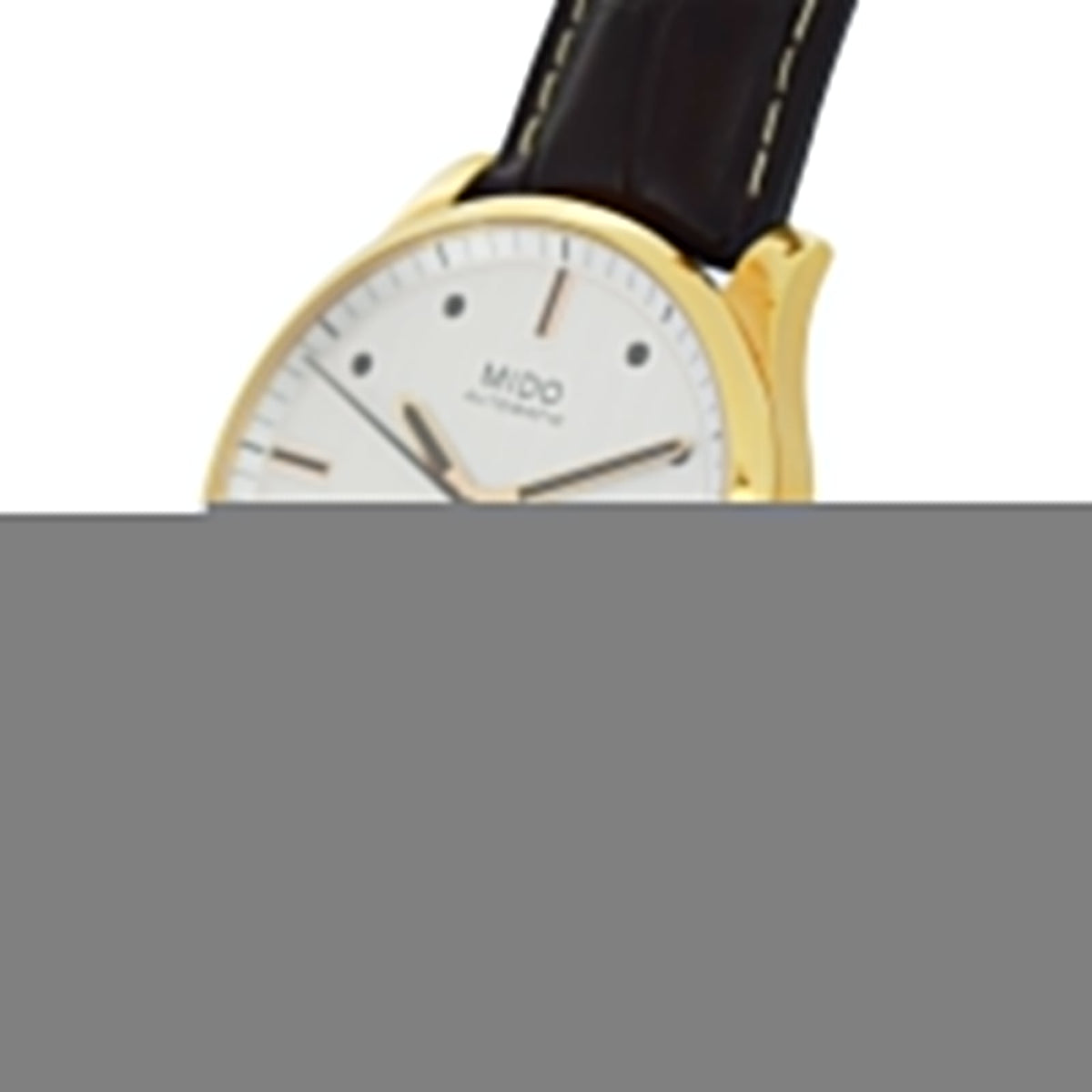 Mido Multifort Automatic Silver Dial Brown Leather Strap Watch For Men - M005.430.36.031.80