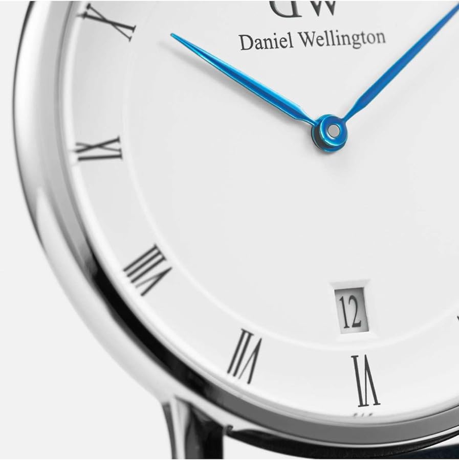 Daniel Wellington Dapper Durham Analog White Dial Brown Leather Strap Watch For Women - DW00100114