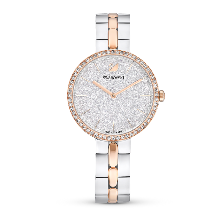 Swarovski Cosmopolitan Crystals Silver Dial Two Tone Steel Strap Watch for Women - 5644081