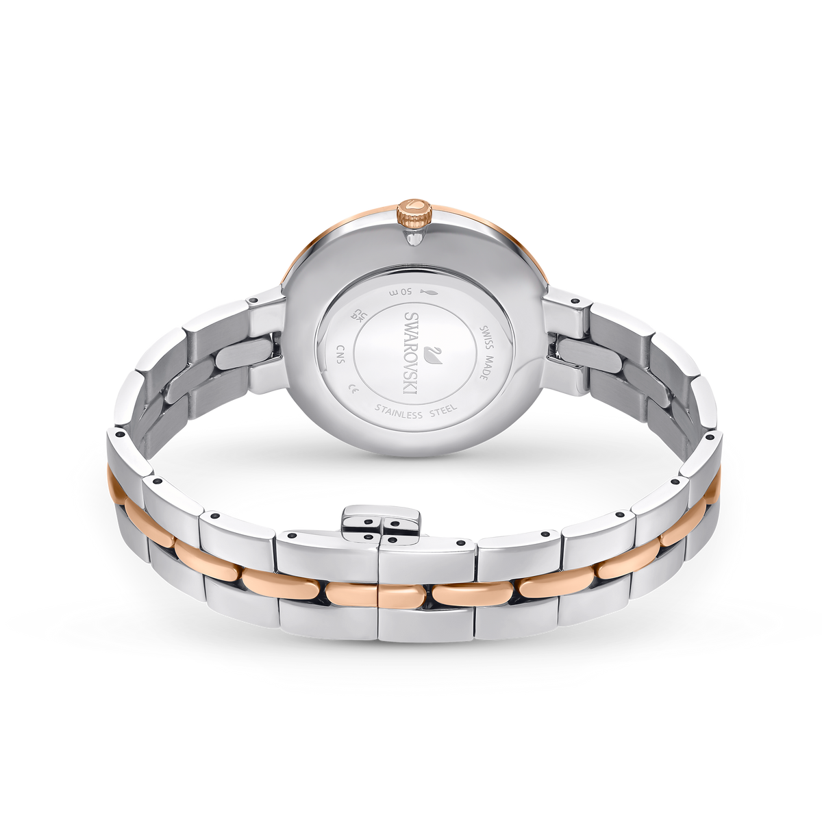 Swarovski Cosmopolitan Crystals Silver Dial Two Tone Steel Strap Watch for Women - 5644081