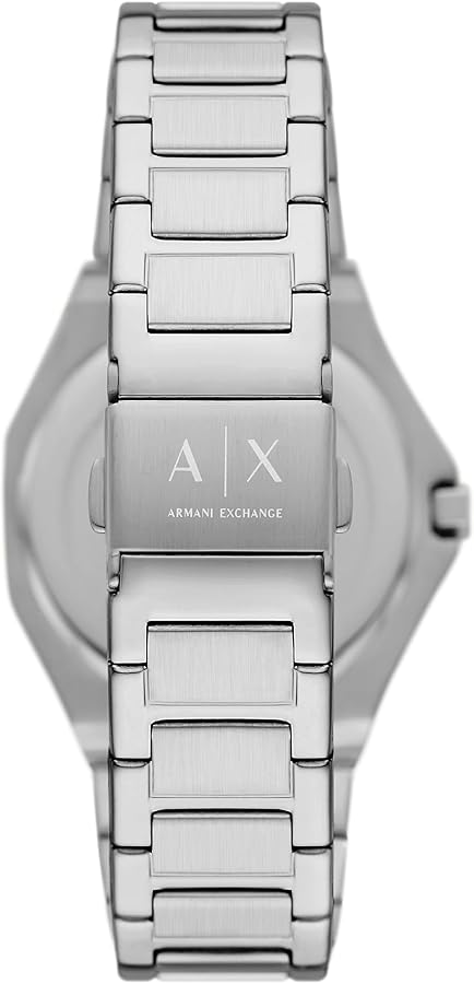 Armani Exchange Hampton Chronograph Blue Dial Silver Steel Strap Watch For Men - AX2178