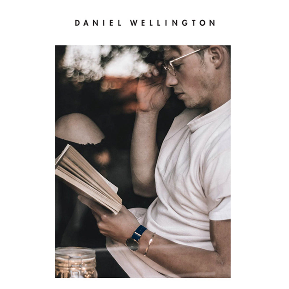 Daniel Wellington Classic Bayswater Black Dial Black NATO Strap Watch For Men - DW00100277