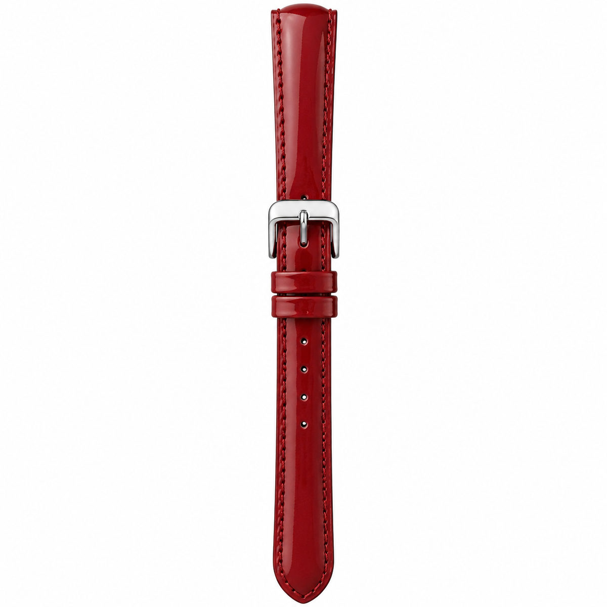 Michele Deco Mother of Pearl Dial Red Leather Strap Watch For Women - MWW06V000014