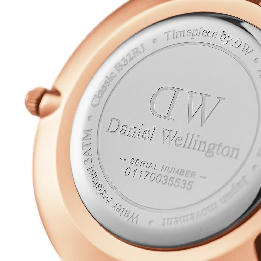 Daniel Wellington Petite St Mawes Black Dial Brown Leather Strap Watch For Women - DW00100169