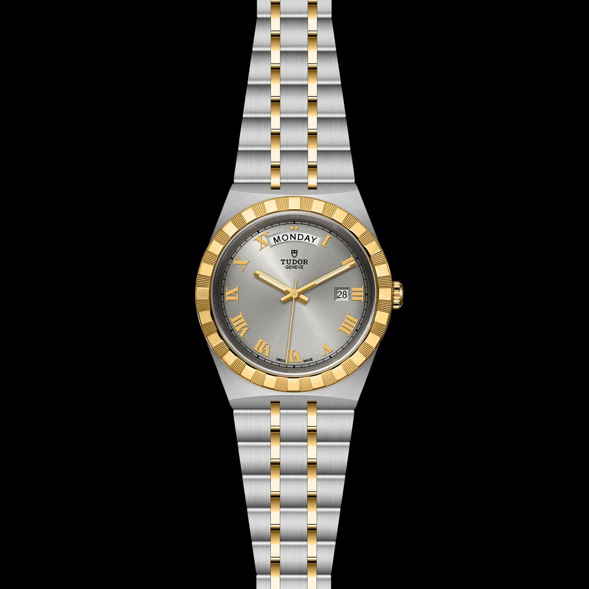 Tudor Royal Automatic Silver Dial Two Tone Steel Strap Watch for Men - M28603-0001