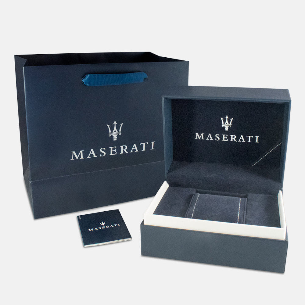 Maserati Epoca Chronograph Blue Dial Silver Steel Strap Watch For Men - R8873618024