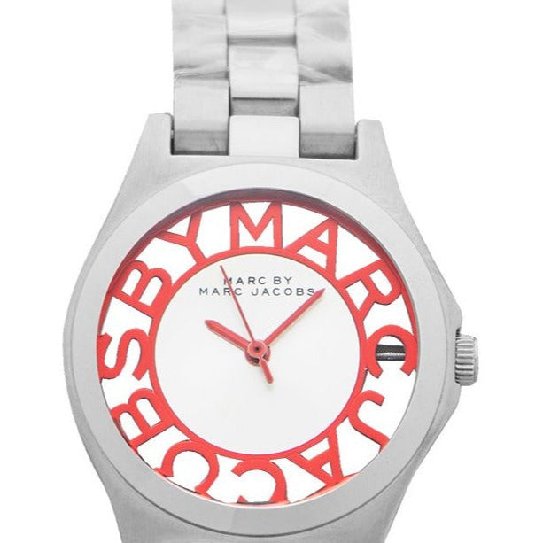Marc Jacobs Henry Silver Dial Silver Steel Strap Watch for Women - MBM3294