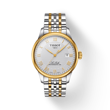 Tissot Le Locle Powermatic 80 Silver Dial Two Tone Steel Strap Watch For Men - T006.407.22.033.01