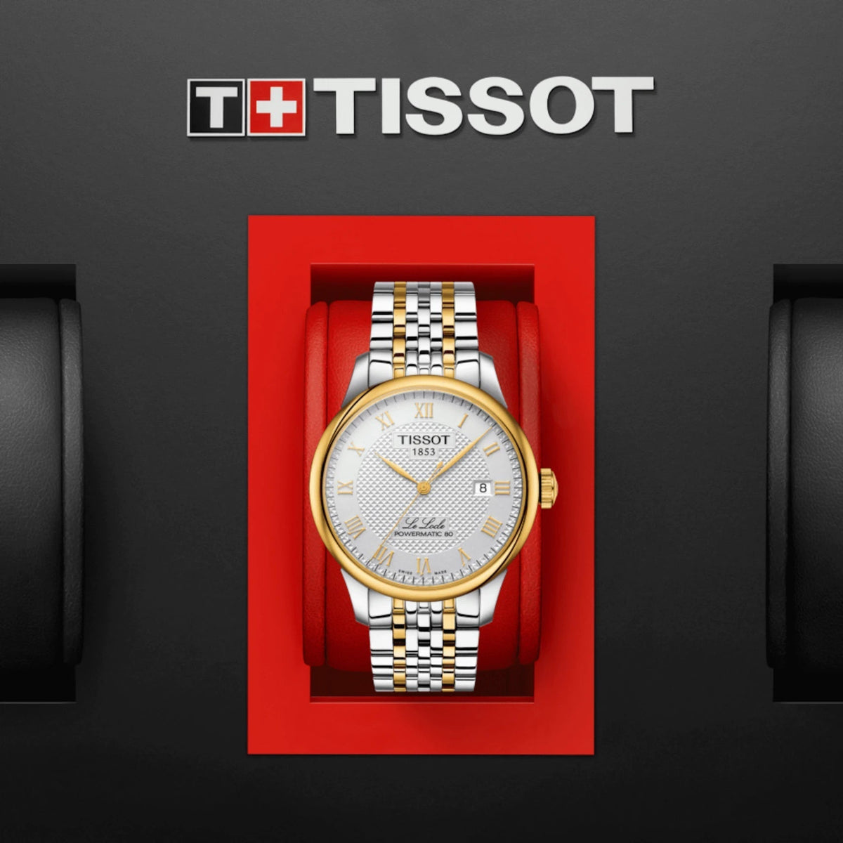 Tissot Le Locle Powermatic 80 Silver Dial Two Tone Steel Strap Watch For Men - T006.407.22.033.01