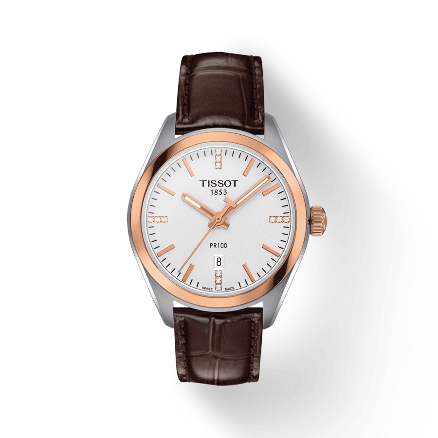 Tissot PR 100 Lady Diamonds Watch For Women - T101.210.26.036.00