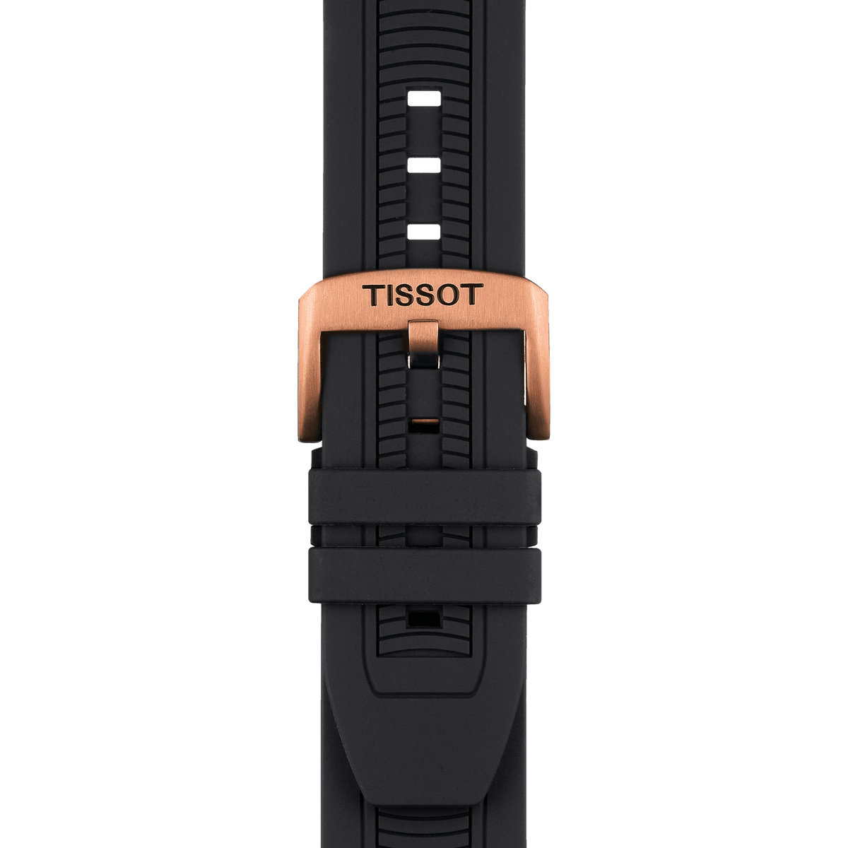 Tissot T Race Chronograph Black Dial Black Silicone Strap Watch For Men - T115.417.37.051.00