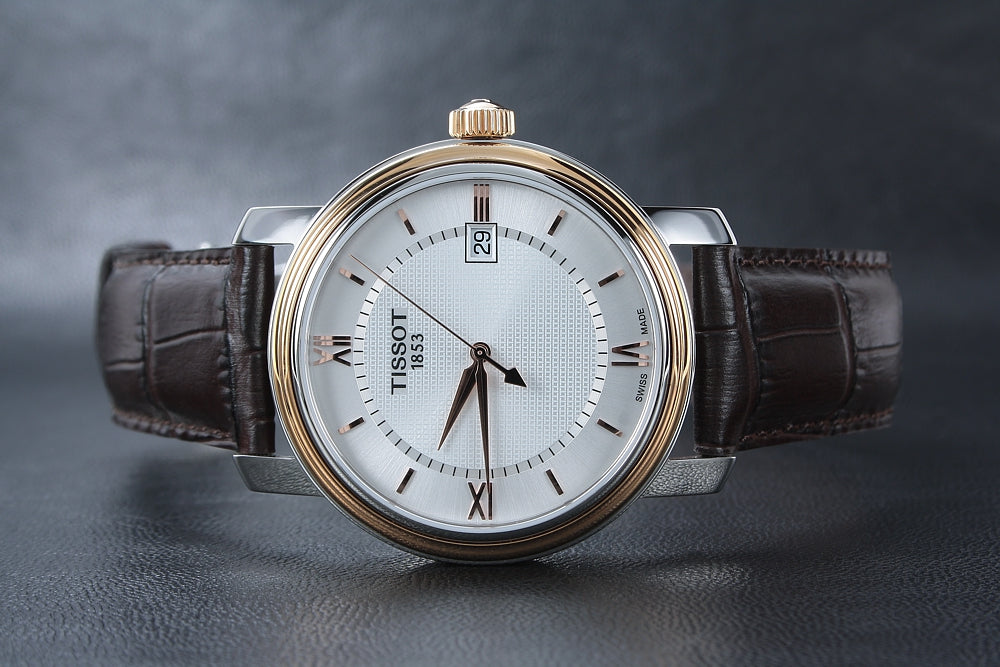 Tissot T Classic Bridgeport Silver Dial Watch For Men - T097.410.26.038.00
