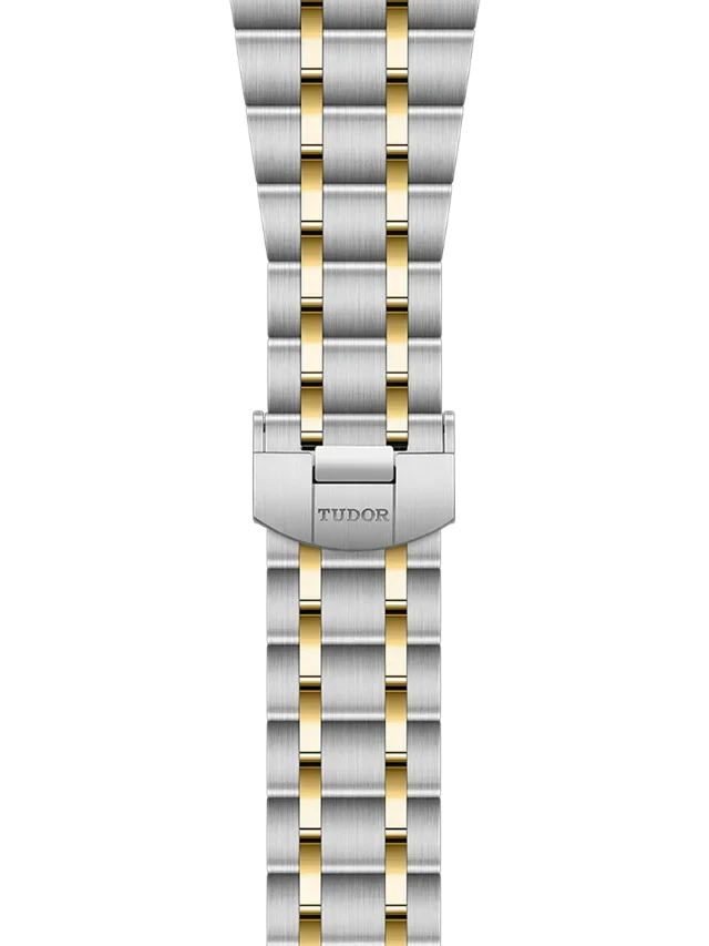 Tudor Royal Diamonds Automatic Grey Dial Two Tone Steel Strap Watch for Men - M28603-0002
