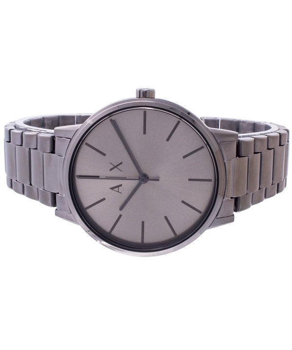 Armani Exchange Cayde Analog Grey Dial Grey Steel Strap Watch For Men  - AX2722