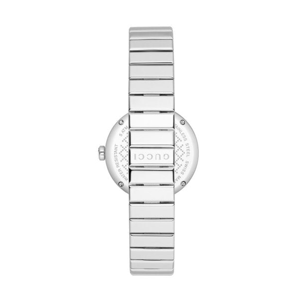 Gucci Diamantissima Quartz White Dial Silver Steel Strap Watch For Women - YA141402