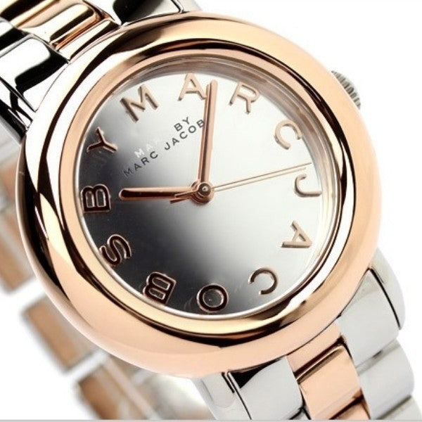 Marc Jacobs Marci Brown Dial Two Tone Steel Strap Watch for Women - MBM3171