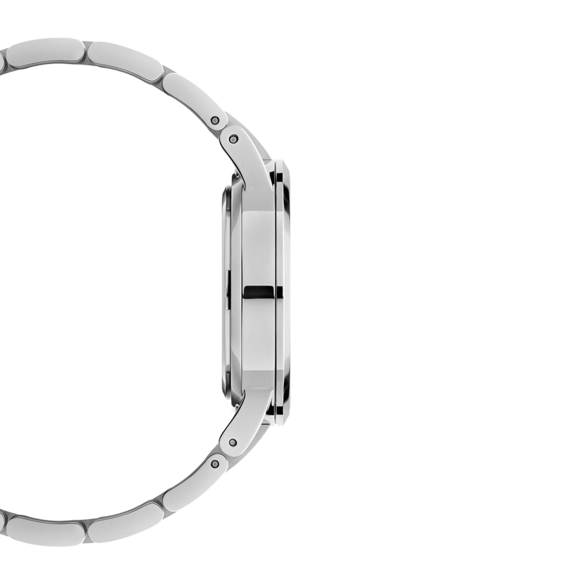Daniel Wellington Iconic Link White Dial Silver Steel Strap Watch For Women - DW00100207
