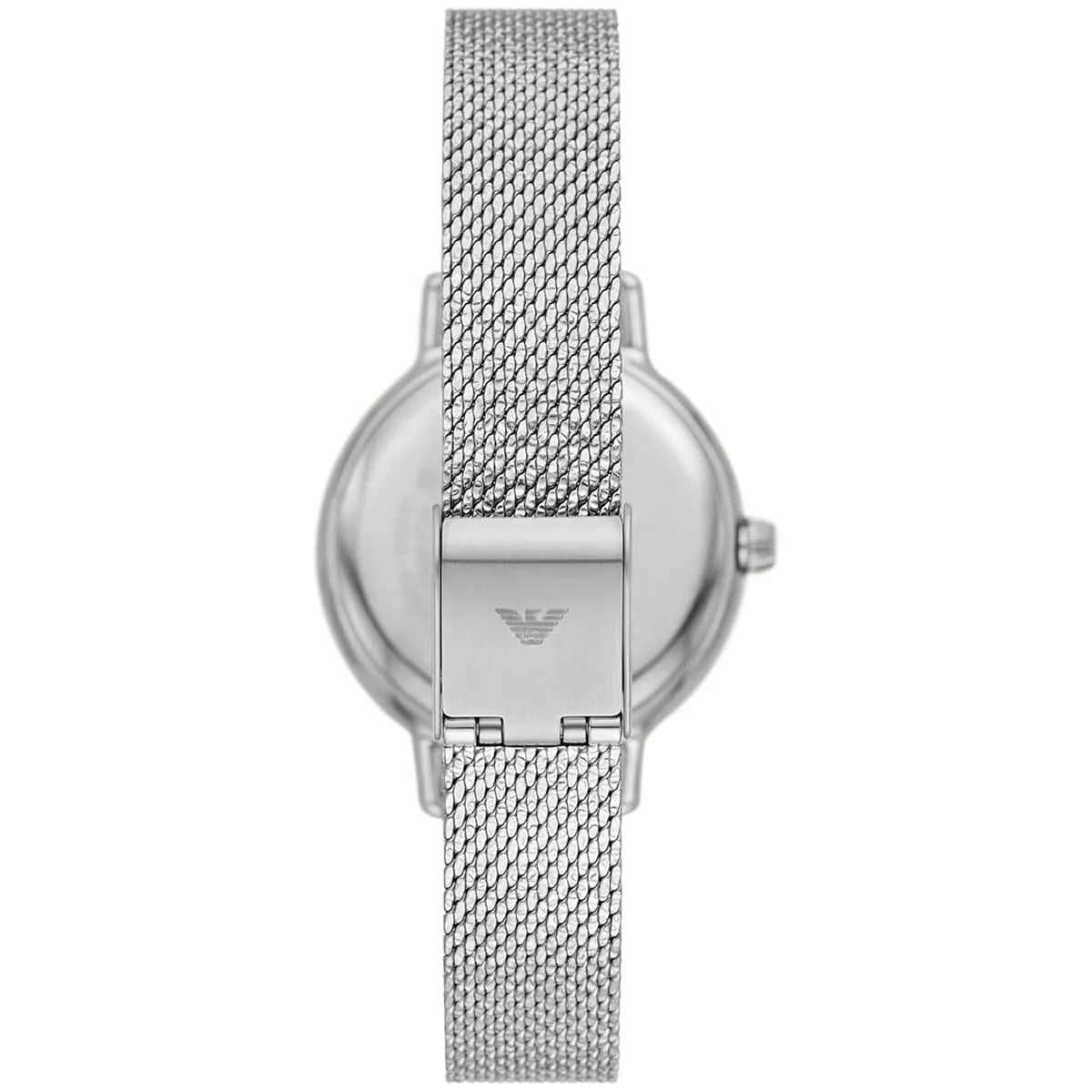 Emporio Armani Cleo Silver Dial Silver Mesh Strap Watch for Women - AR11584