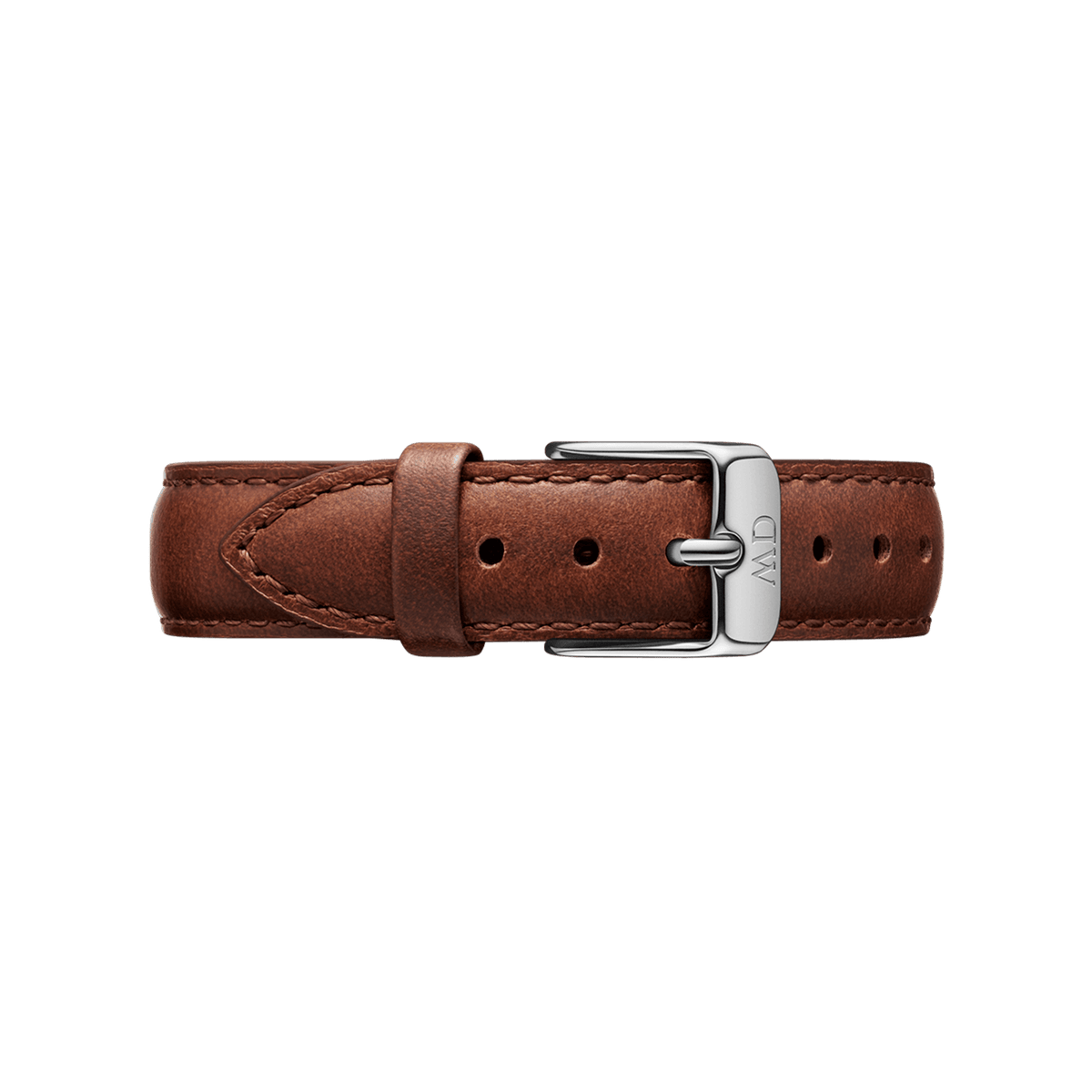 Daniel Wellington Petite White Dial Brown Leather Strap Watch For Women - DW00100243
