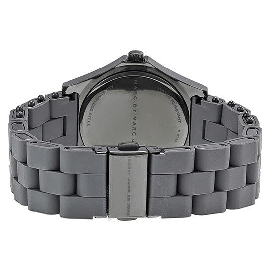 Marc Jacobs Pelly Grey Dial Grey Silicone Strap Watch for Women - MBM2589