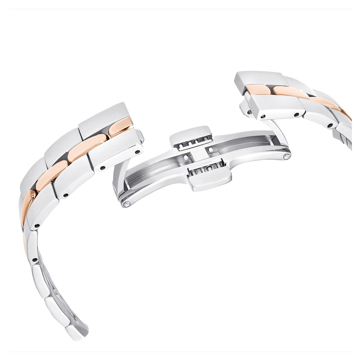 Swarovski Cosmopolitan Crystals Silver Dial Two Tone Steel Strap Watch for Women - 5644081
