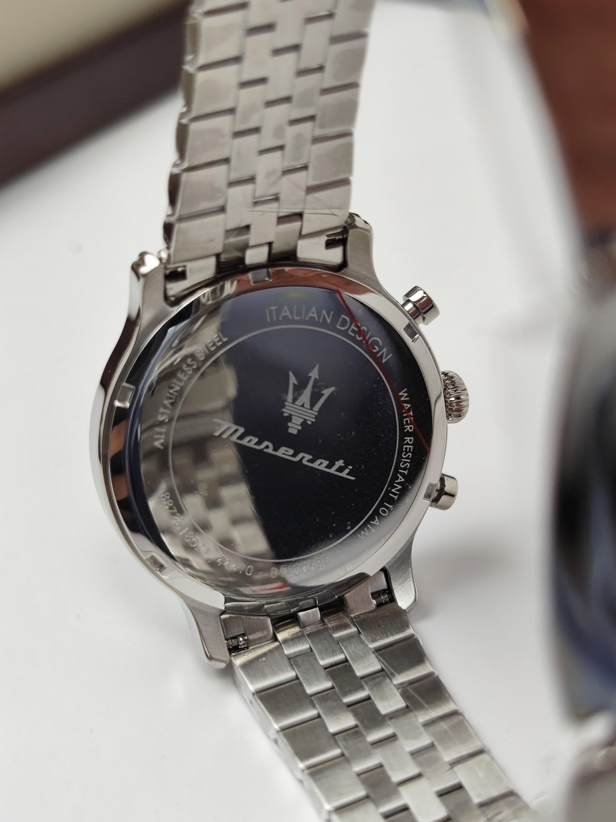 Maserati Epoca Chronograph Blue Dial Silver Steel Strap Watch For Men - R8873618024