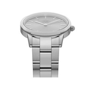 Daniel Wellington Iconic Link Unitone Silver Dial Silver Steel Strap Watch For Women - DW00100402