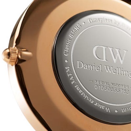 Daniel Wellington Classic South Hampton White Dial Two Tone Nylon Strap Watch For Women - DW00100034
