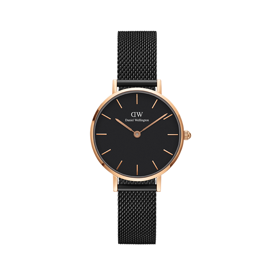 Daniel Wellington Classic Bayswater Black Dial Black NATO Strap Watch For Women - DW00100281