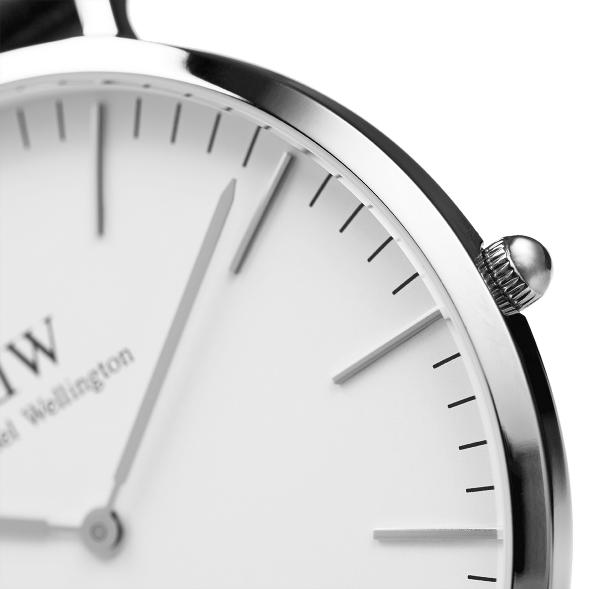 Daniel Wellington Classic Sheffield White Dial Black Leather Strap Watch For Men - DW00100020