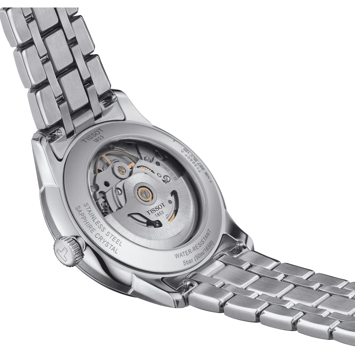 Tissot Chemin Des Tourelles Powermatic 80 Grey Dial Silver Steel Strap Watch for Men - T139.407.11.068.00