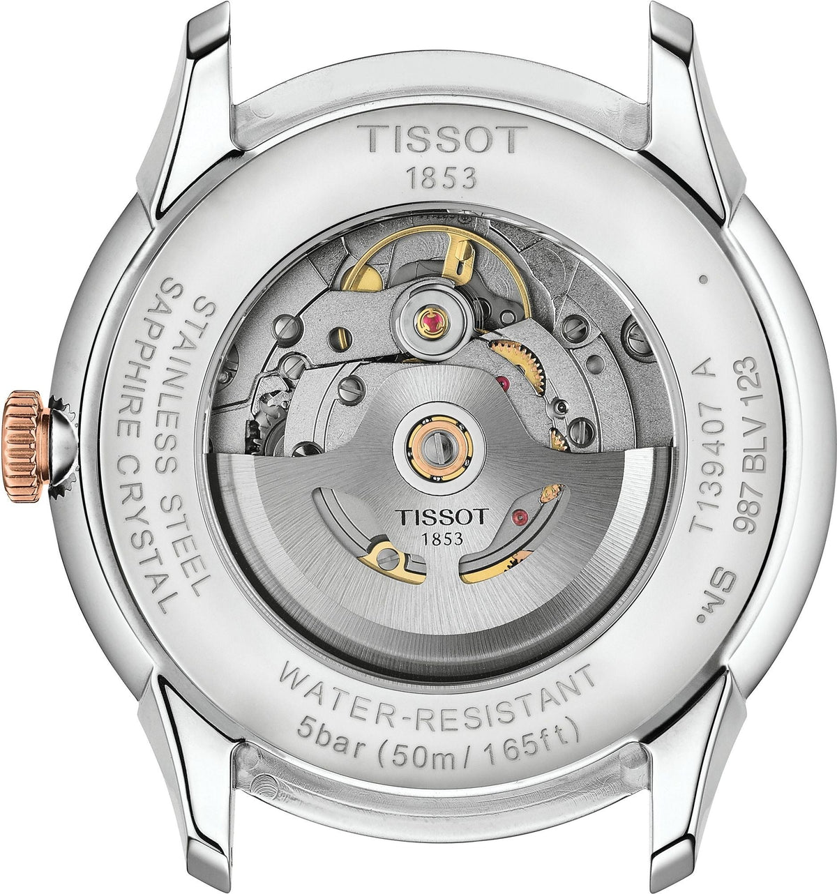 Tissot Tissot Chemin Des Tourelles Powermatic 80 Silver Dial Two Tone Steel Strap Watch for Men - T139.407.22.038.00
