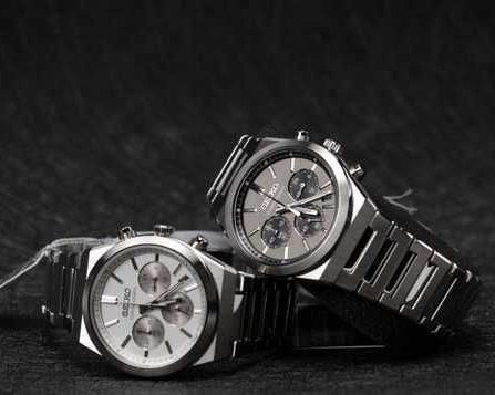 Seiko Conceptual Chronograph White Dial Silver Steel Strap Watch for Men - SSB451P1