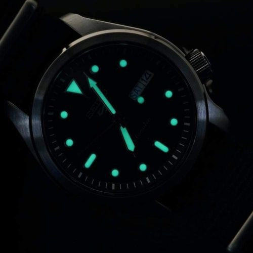 Seiko 5 Sports Automatic Black Dial Black Nylon Strap Watch for Men - SRPE67K1