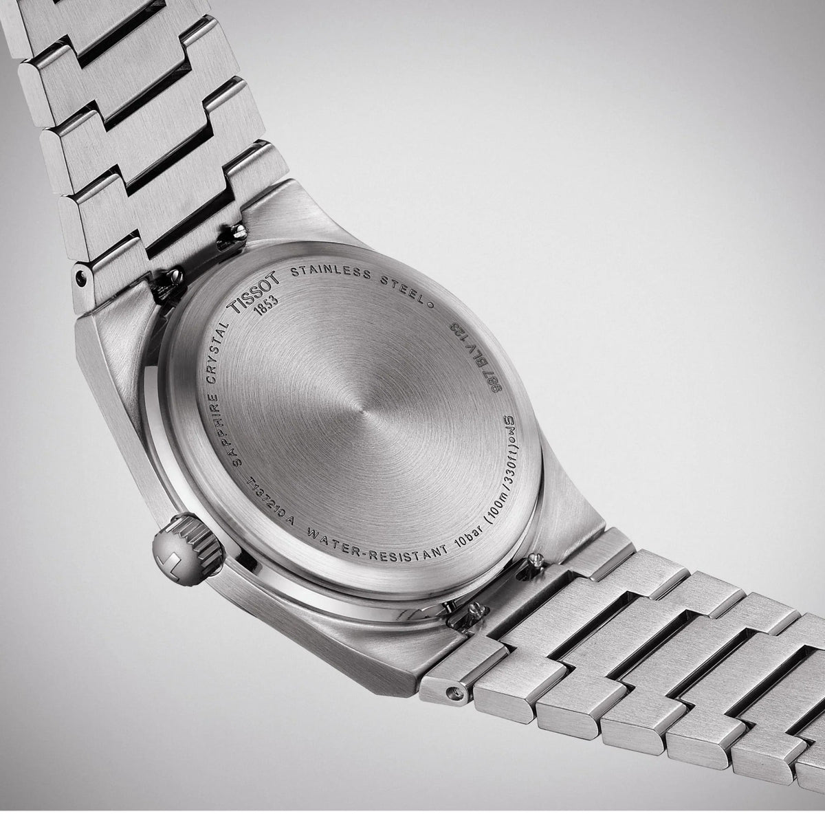 Tissot PRX Quartz Ice Blue Dial Silver Steel Strap Watch for Women - T137.010.11.351.00