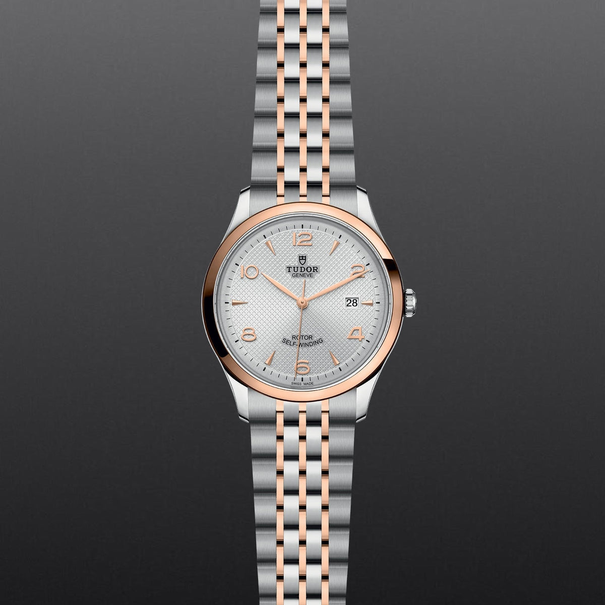 Tudor 1926 Automatic Silver Dial Two Tone Steel Strap Watch for Men - M91651-0001