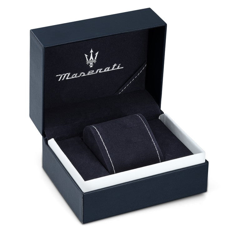 Maserati Epoca Chronograph Blue Dial Silver Steel Strap Watch For Men - R8873618024